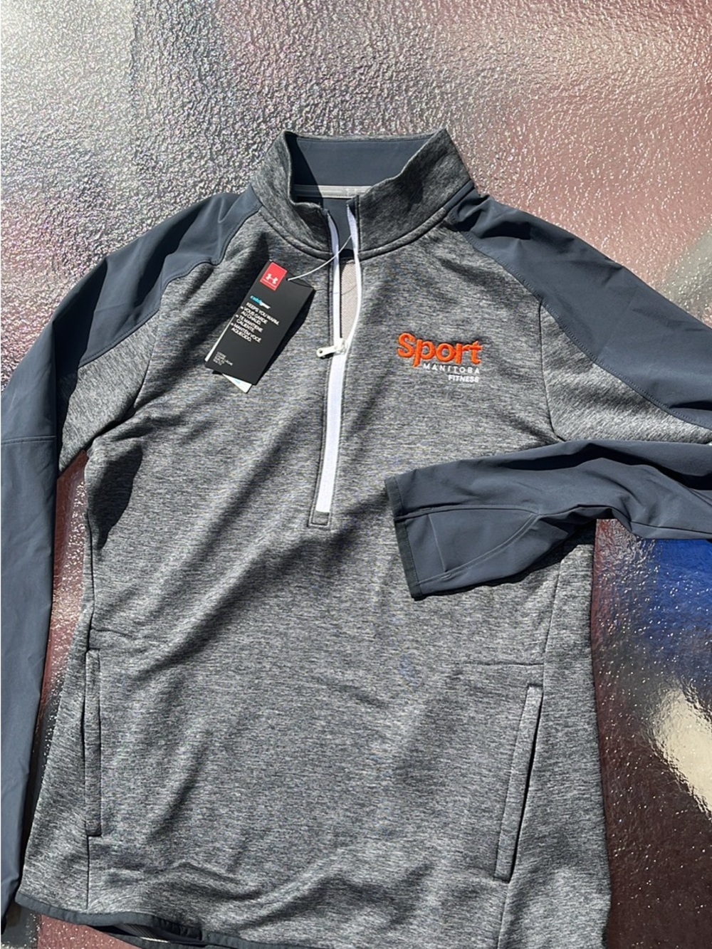 Under Armour Women's Grey and Dark Gray 1/4 Zip Performance Pullover